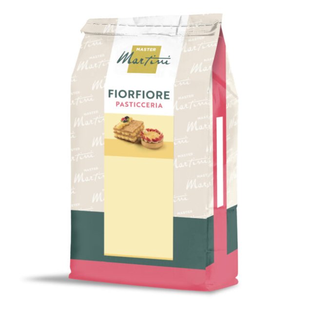 Confezione Master Martini Fiorfiore Pasticceria con foto di sfoglia e crostata sull'imballaggio.
