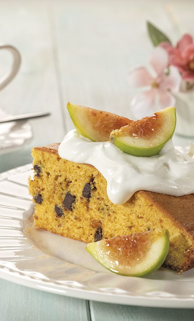 Torta di ricotta ai fichi caramellati