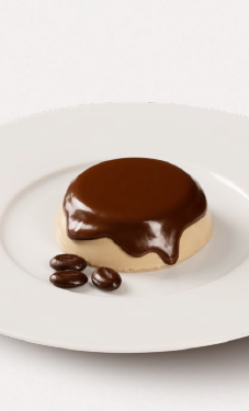 Panna Cotta al Caffè con Salsa Piangente al Cioccolato