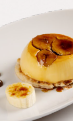 Crème Caramel Con Banane Caramellate