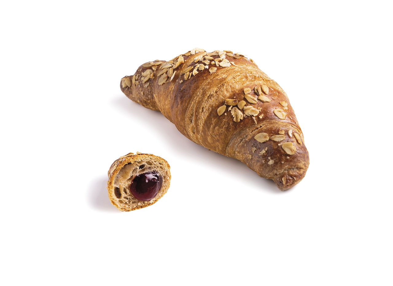 croissant vegano granfarro ripieno al melograno