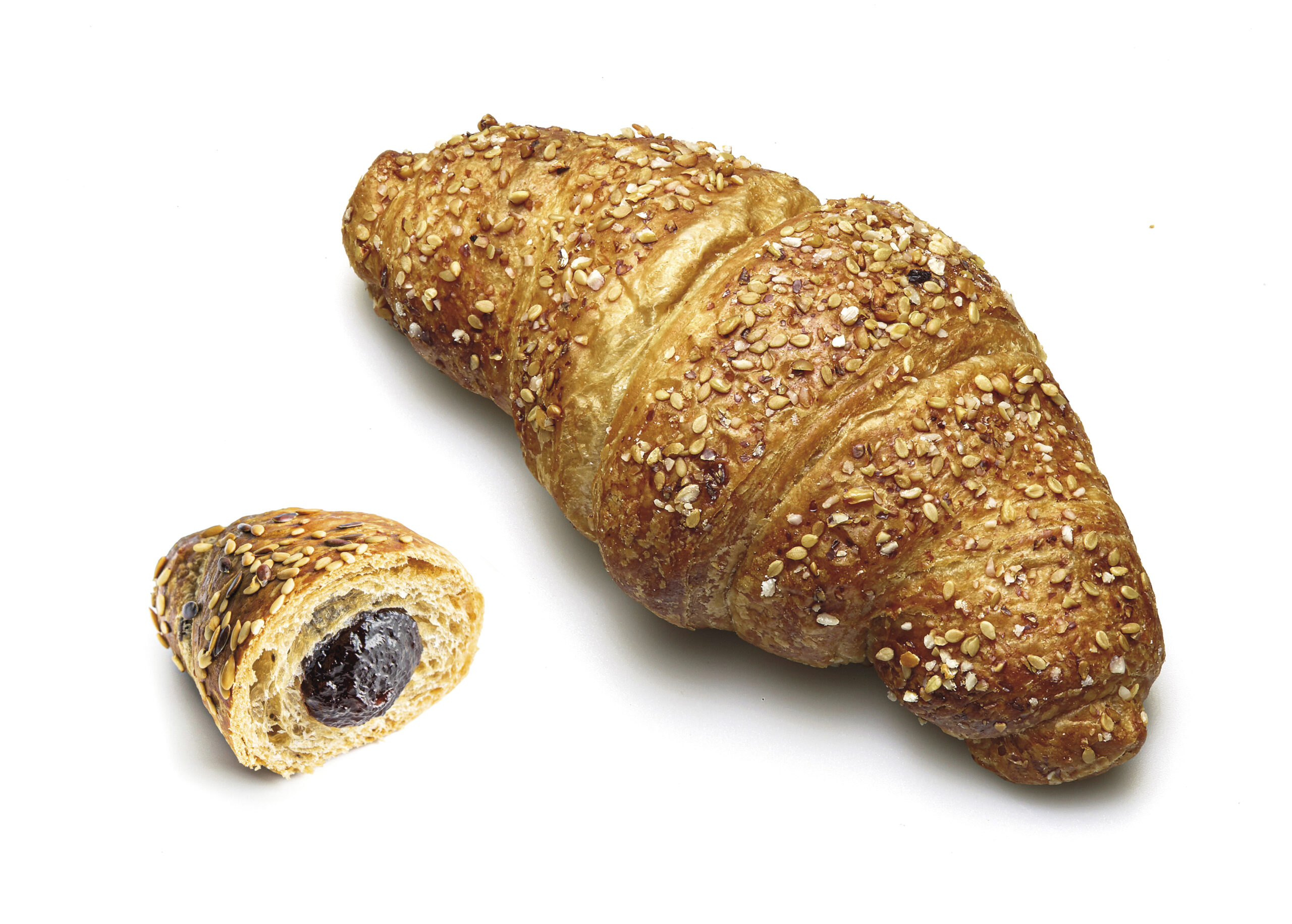 croissant vegano gran farro ripieno mora