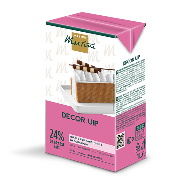 Brick crema vegetale Decor UIp per professionisti per pasticceria per farciture per decorazioni