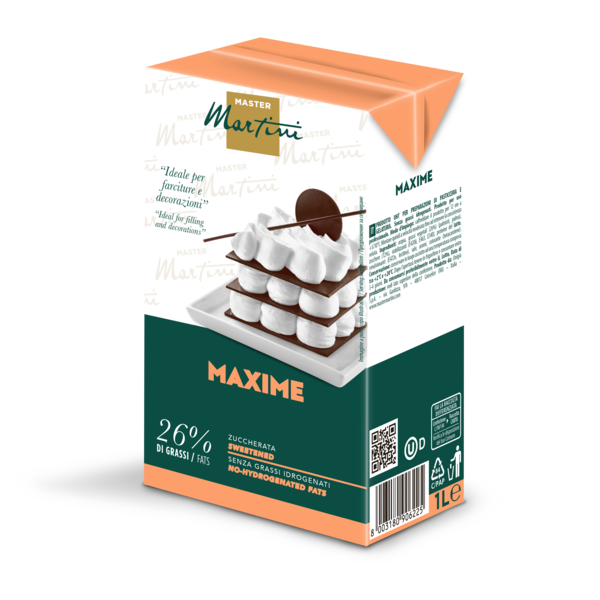 Brik Maxime crema vegetale per professionisti per farciture per pasticceria zuccherata