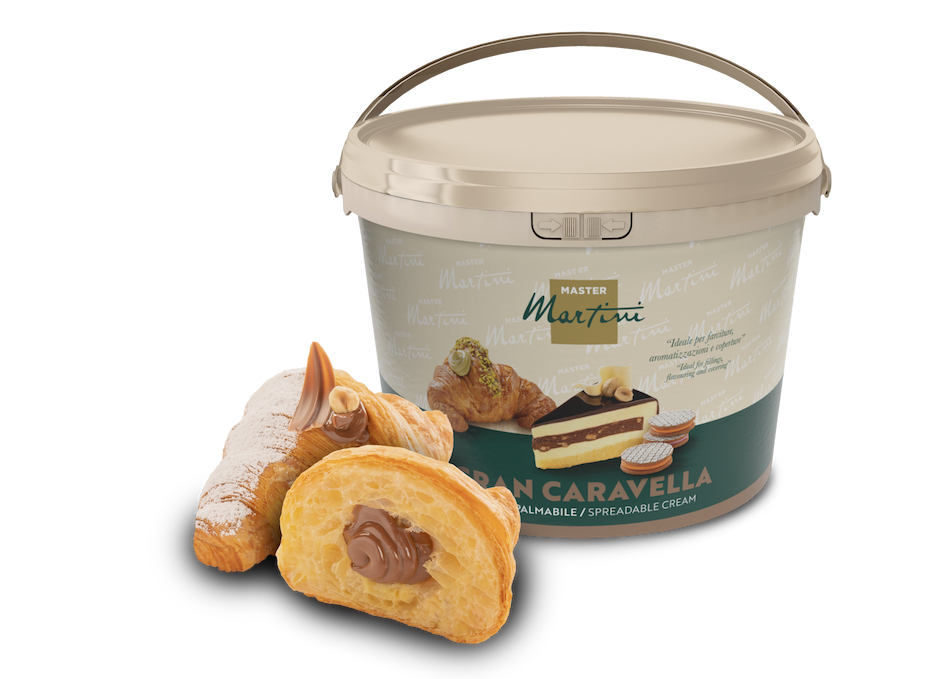 crema spalmabile post forno gran nocciola secchio per-professionisti pasticceri per pasticceria