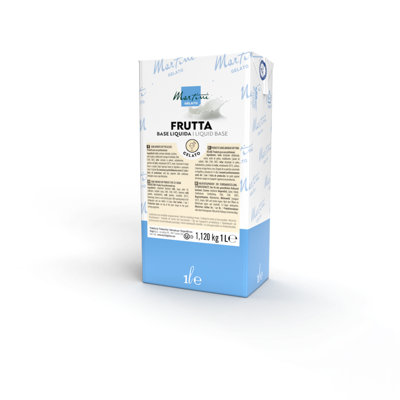 brik di base liquida per gelato alla frutta per gelateria per gelatieri professionisti