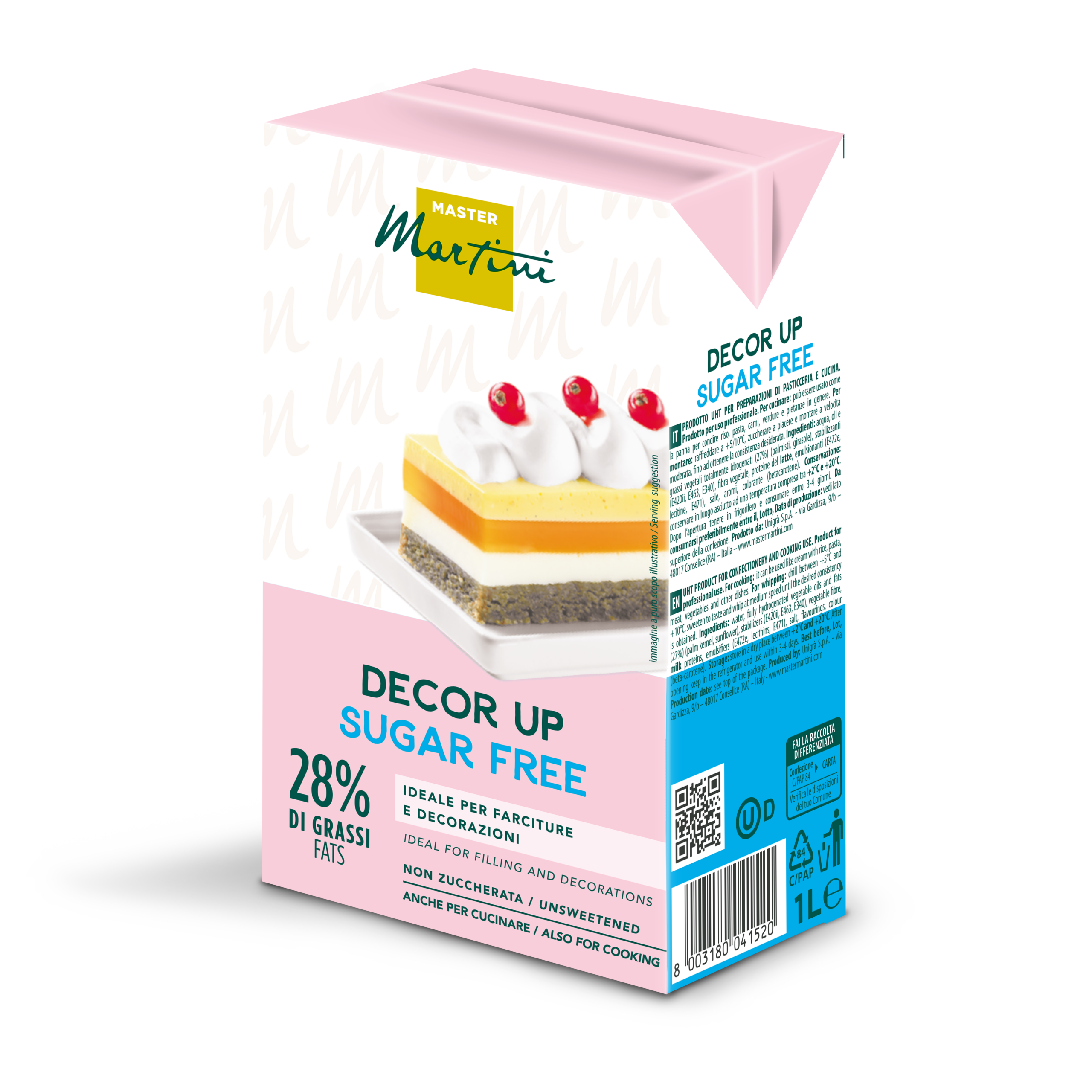 brick crema vegetale decor up senza zuccheri per professionisti per pasticceria da cucina