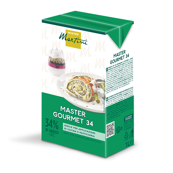 Brik di crema vegetale Master Gourmet 34 per professionisti