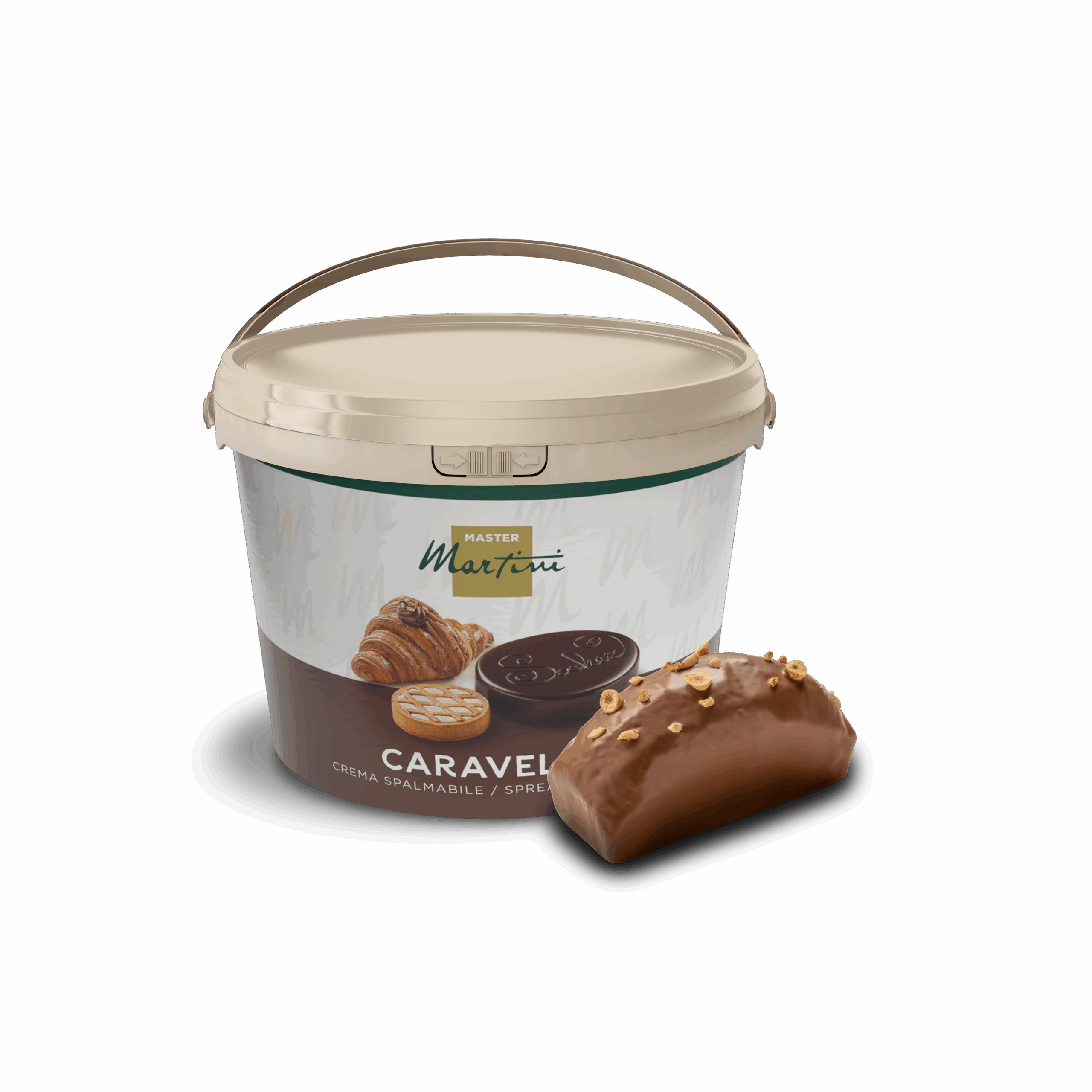 crema spalmabile alla nocciola secchiello caravella easy