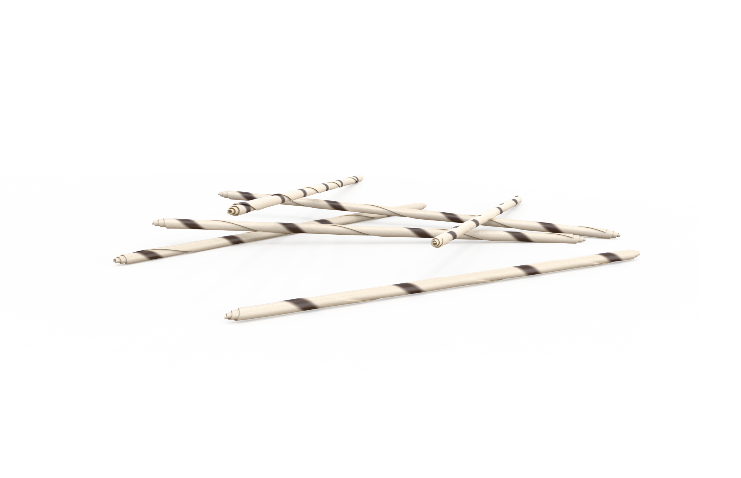 Decorazioni cioccolato matite picasso bianco fondente
